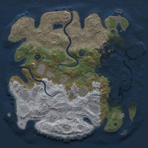 Thumbnail Rust Map: Procedural Map, Size: 3750, Seed: 751668357, 17 Monuments