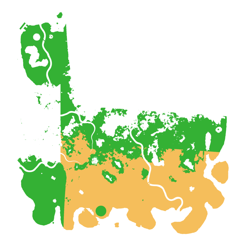 Biome Rust Map: Procedural Map, Size: 6000, Seed: 1010