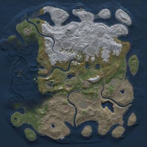 Thumbnail Rust Map: Procedural Map, Size: 4500, Seed: 89969513, 16 Monuments