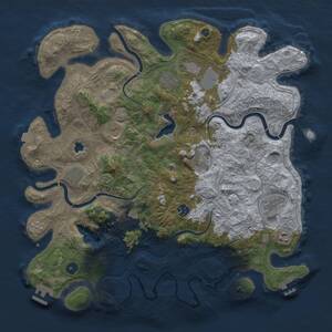 Thumbnail Rust Map: Procedural Map, Size: 4250, Seed: 28356377, 16 Monuments