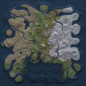Thumbnail Rust Map: Procedural Map, Size: 4250, Seed: 525490366, 16 Monuments