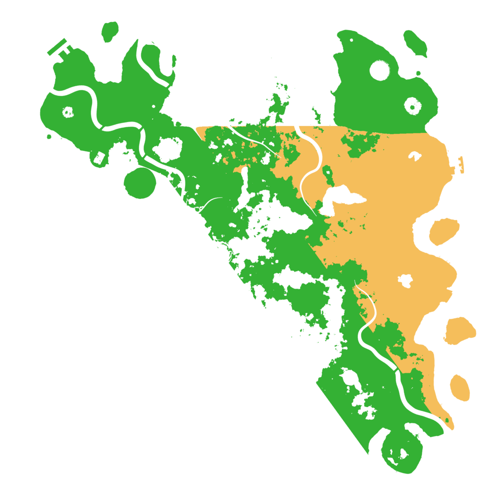 Biome Rust Map: Procedural Map, Size: 4500, Seed: 18418604