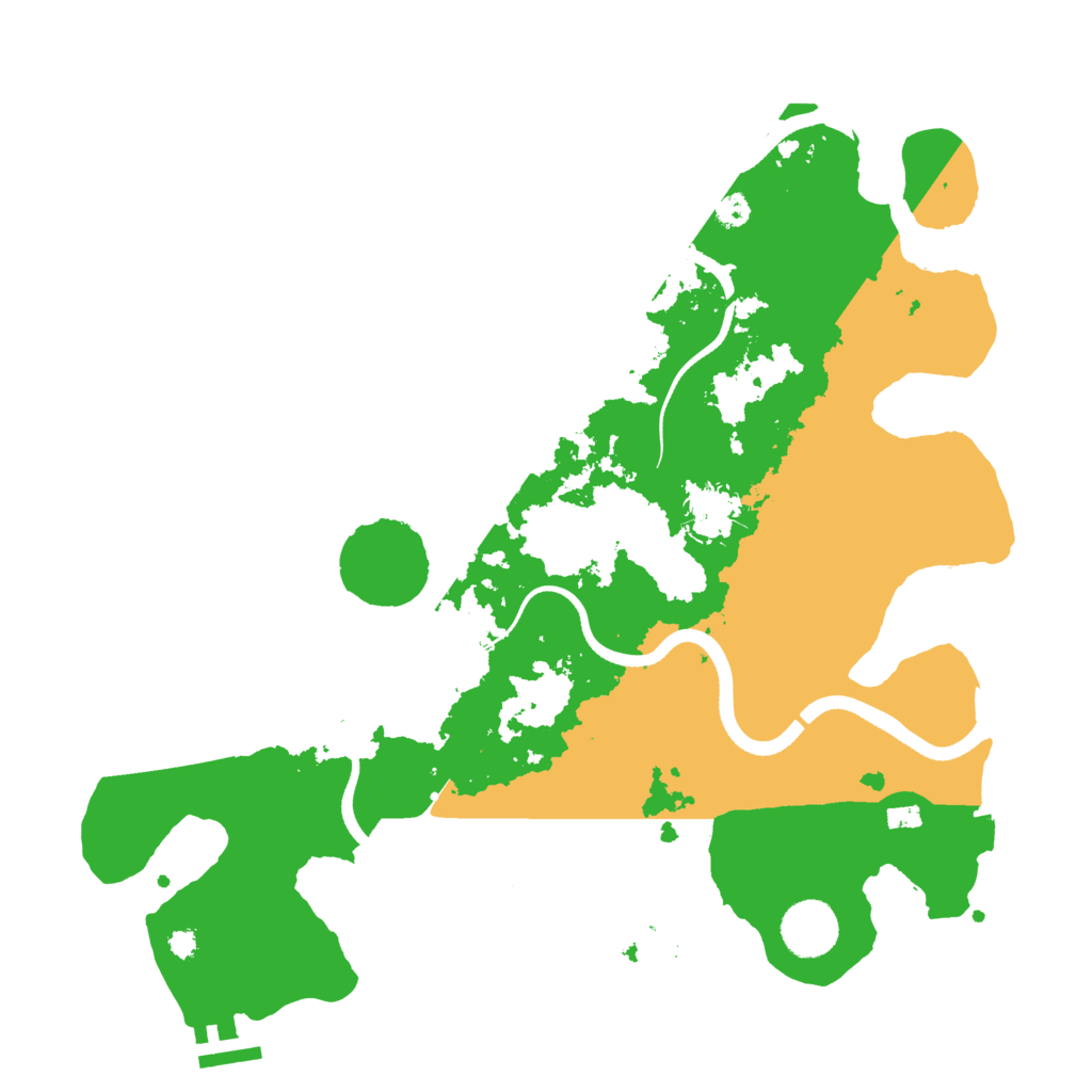 Biome Rust Map: Procedural Map, Size: 3500, Seed: 1992231198