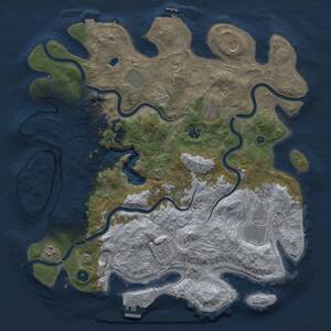 Thumbnail Rust Map: Procedural Map, Size: 4250, Seed: 7565, 15 Monuments