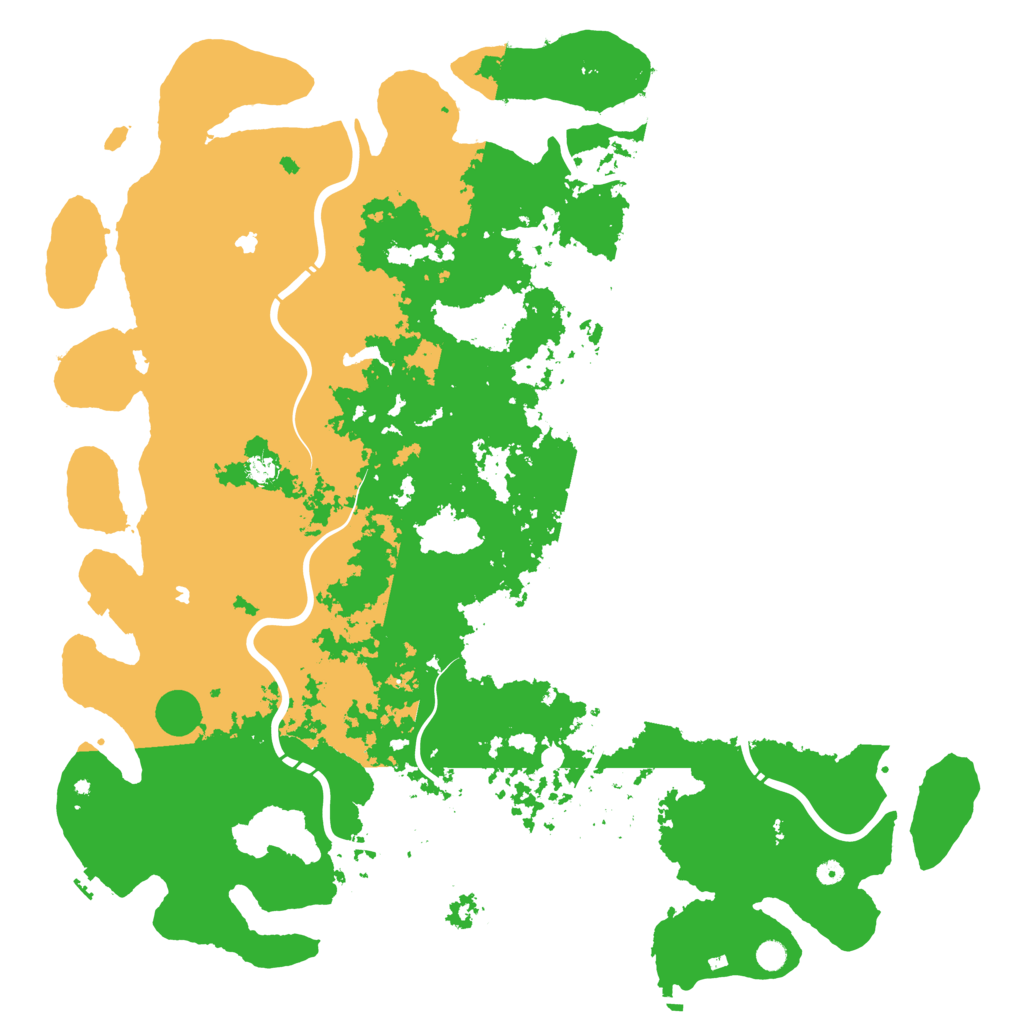 Biome Rust Map: Procedural Map, Size: 6000, Seed: 813608