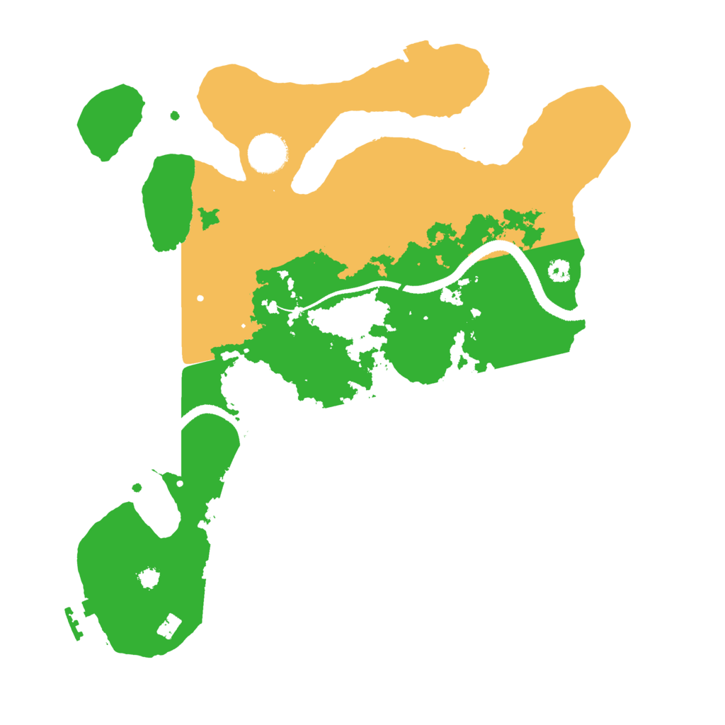 Biome Rust Map: Procedural Map, Size: 3200, Seed: 2127001226