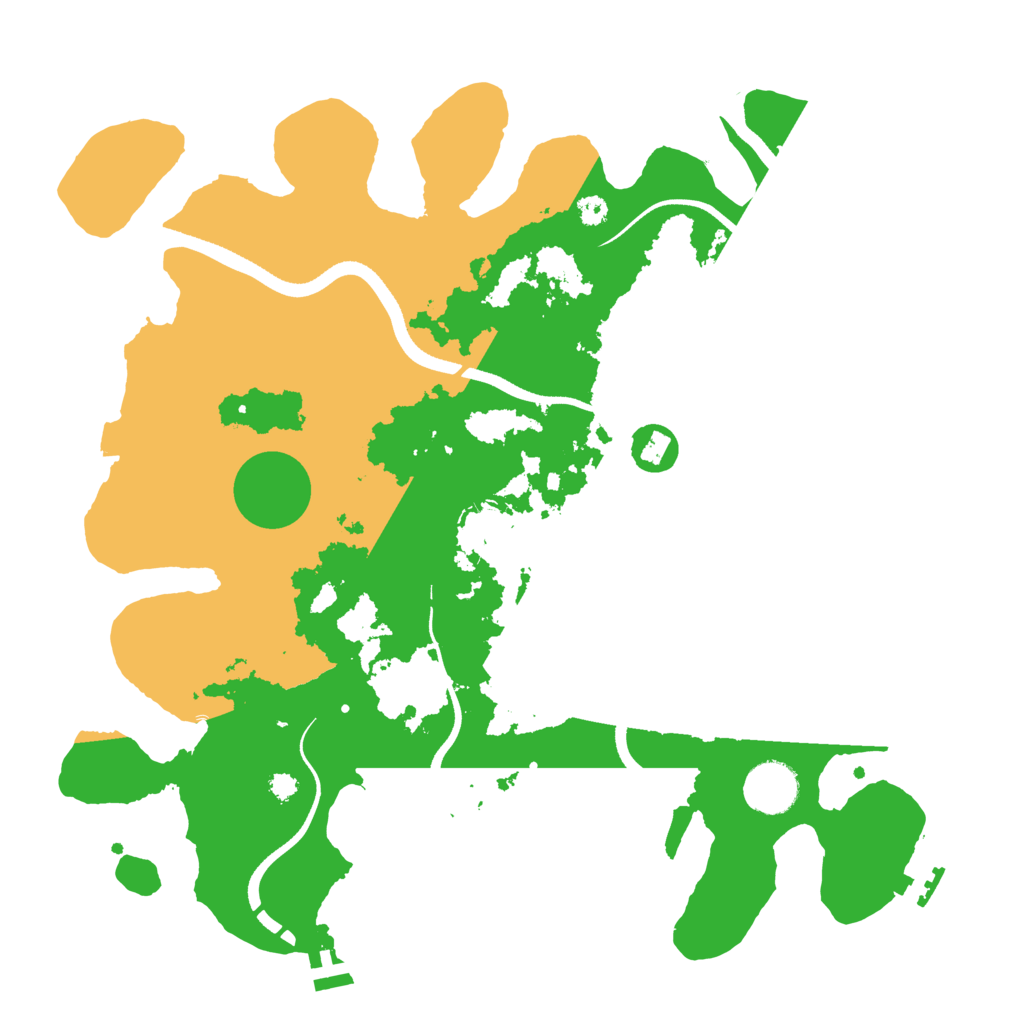 Biome Rust Map: Procedural Map, Size: 3500, Seed: 1004684719