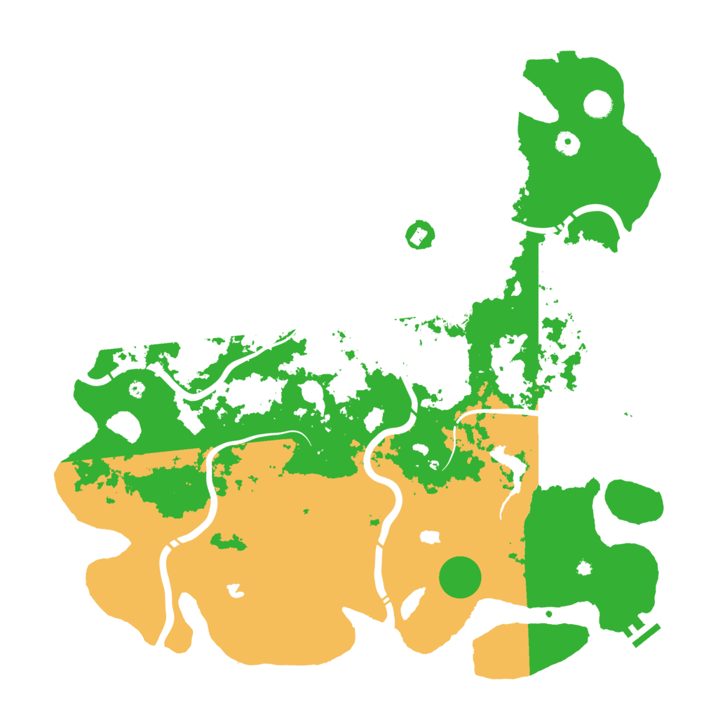 Biome Rust Map: Procedural Map, Size: 4500, Seed: 349303838