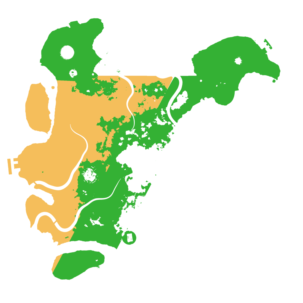 Biome Rust Map: Procedural Map, Size: 3900, Seed: 864268
