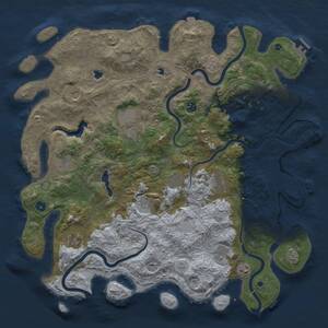 Thumbnail Rust Map: Procedural Map, Size: 4800, Seed: 1120677712, 17 Monuments