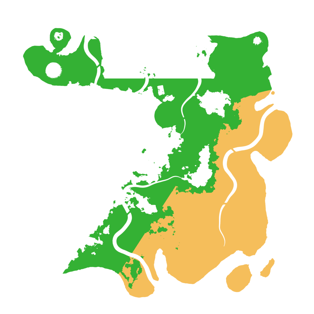 Biome Rust Map: Procedural Map, Size: 3500, Seed: 226684329