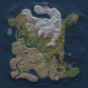 Thumbnail Rust Map: Procedural Map, Size: 3500, Seed: 167130577, 15 Monuments