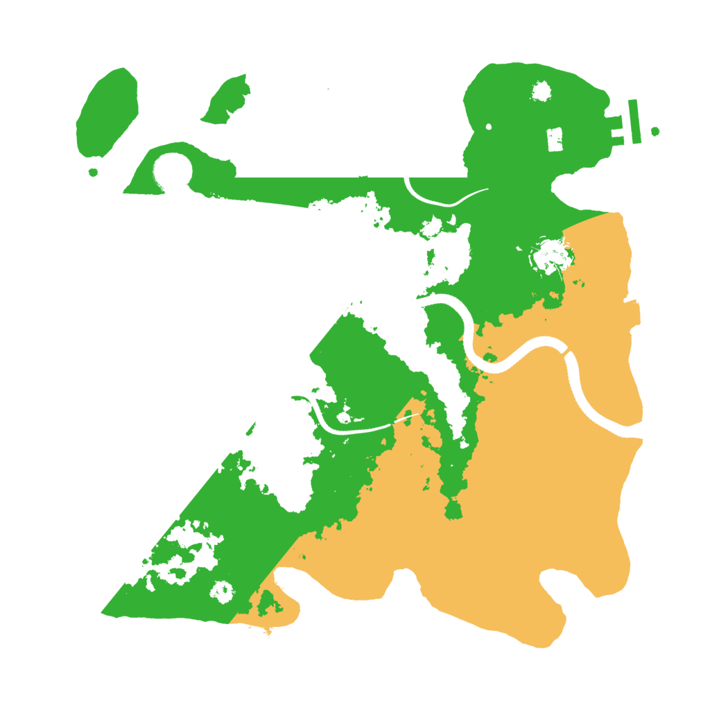 Biome Rust Map: Procedural Map, Size: 3250, Seed: 135752973