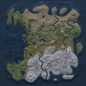 Thumbnail Rust Map: Procedural Map, Size: 4500, Seed: 1872009449, 15 Monuments