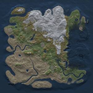 Thumbnail Rust Map: Procedural Map, Size: 4750, Seed: 502896534, 17 Monuments