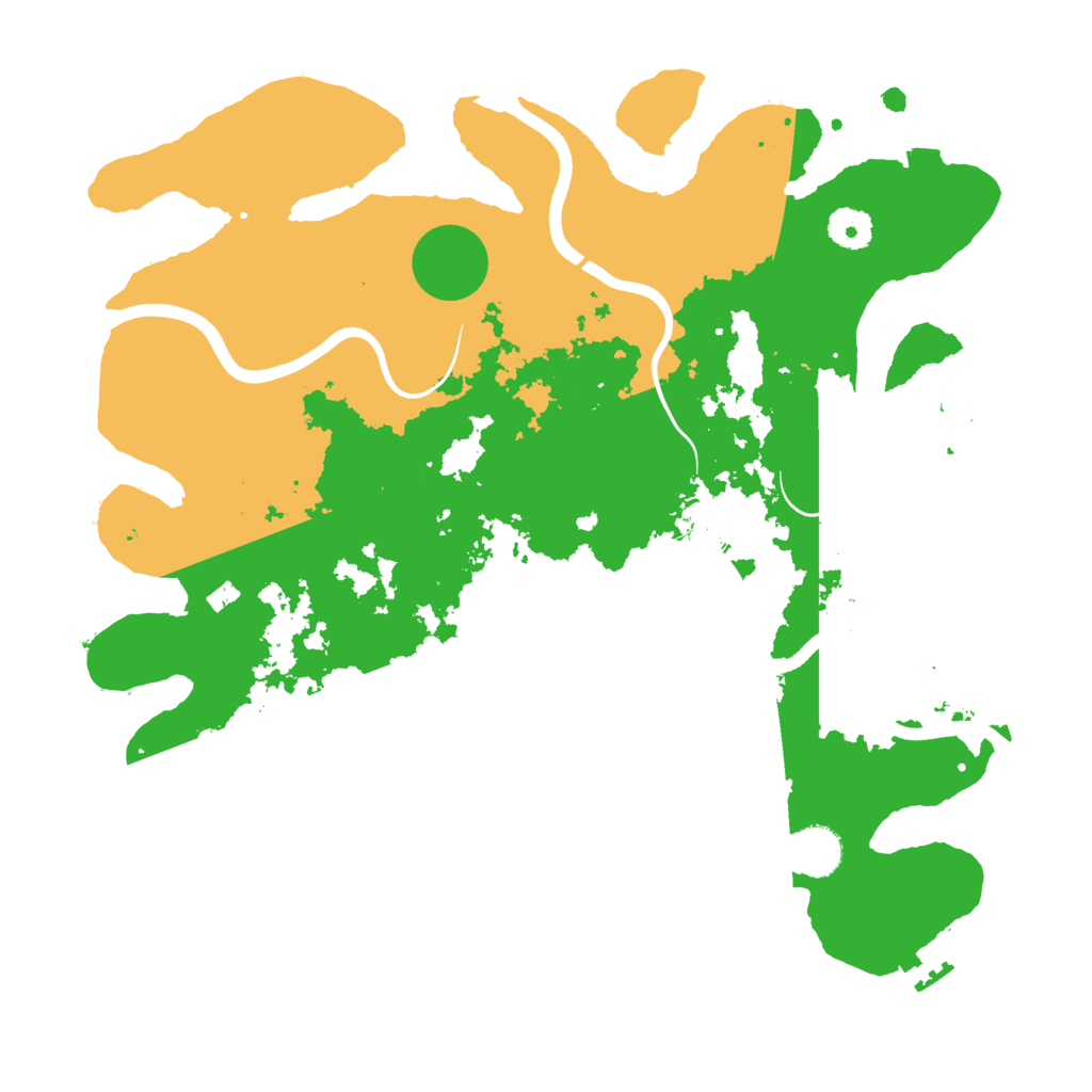 Biome Rust Map: Procedural Map, Size: 3800, Seed: 1007789891