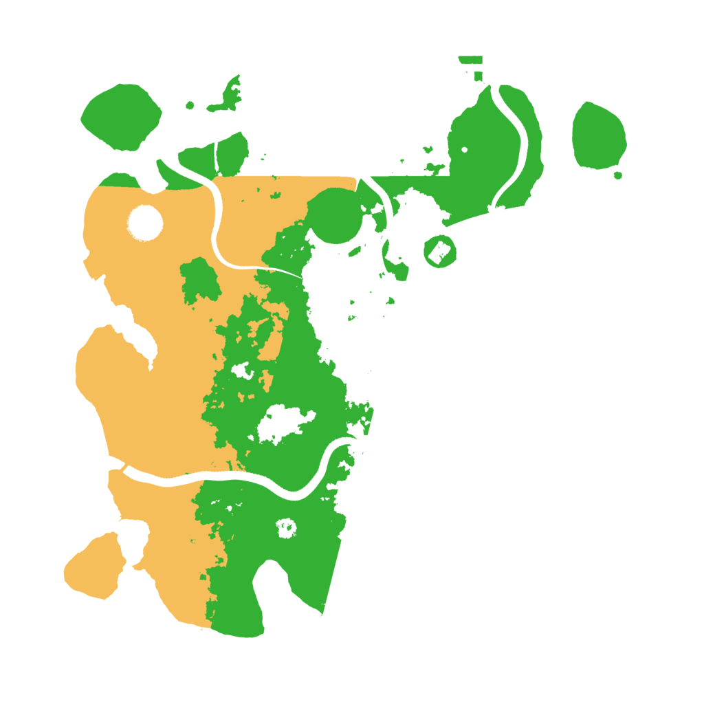 Biome Rust Map: Procedural Map, Size: 3500, Seed: 33478