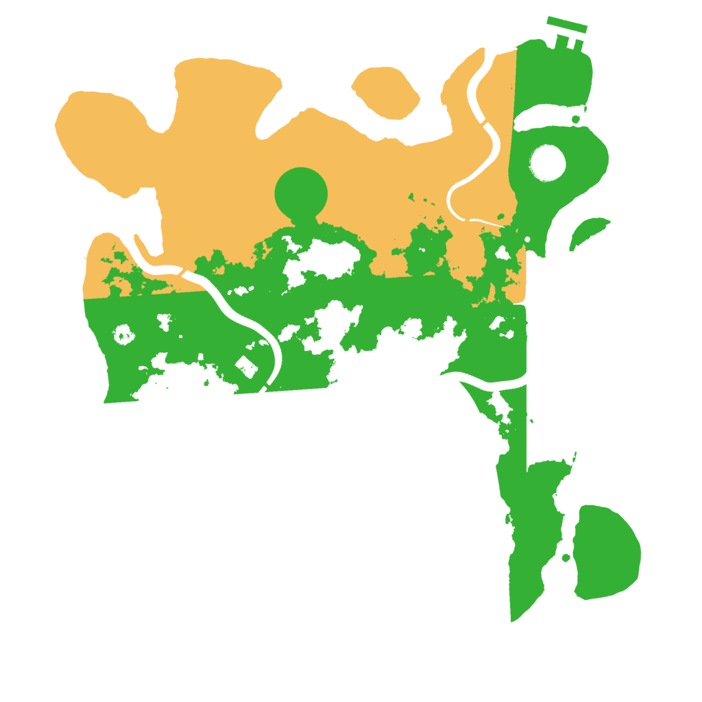 Biome Rust Map: Procedural Map, Size: 3500, Seed: 308865494