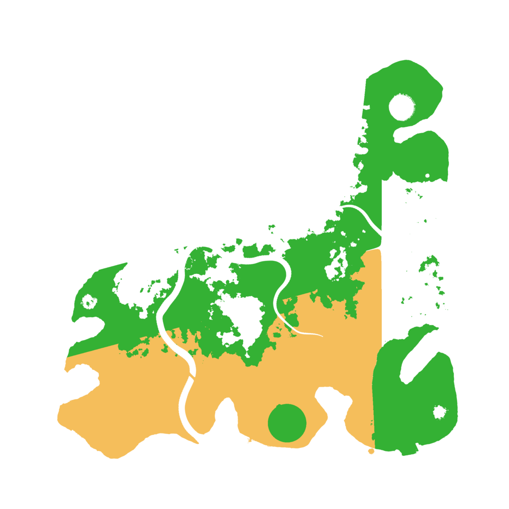 Biome Rust Map: Procedural Map, Size: 3500, Seed: 196261813