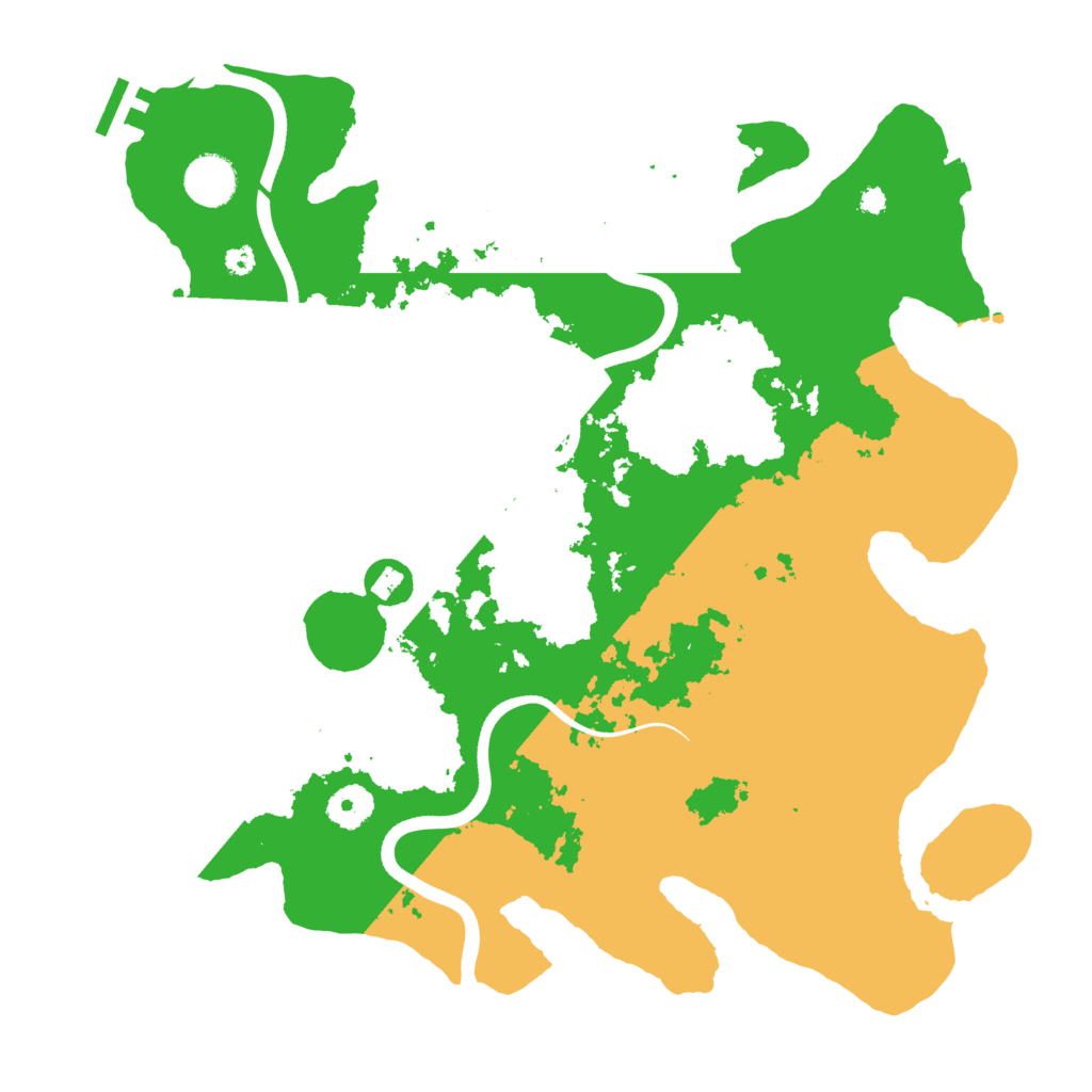 Biome Rust Map: Procedural Map, Size: 3700, Seed: 1344454652