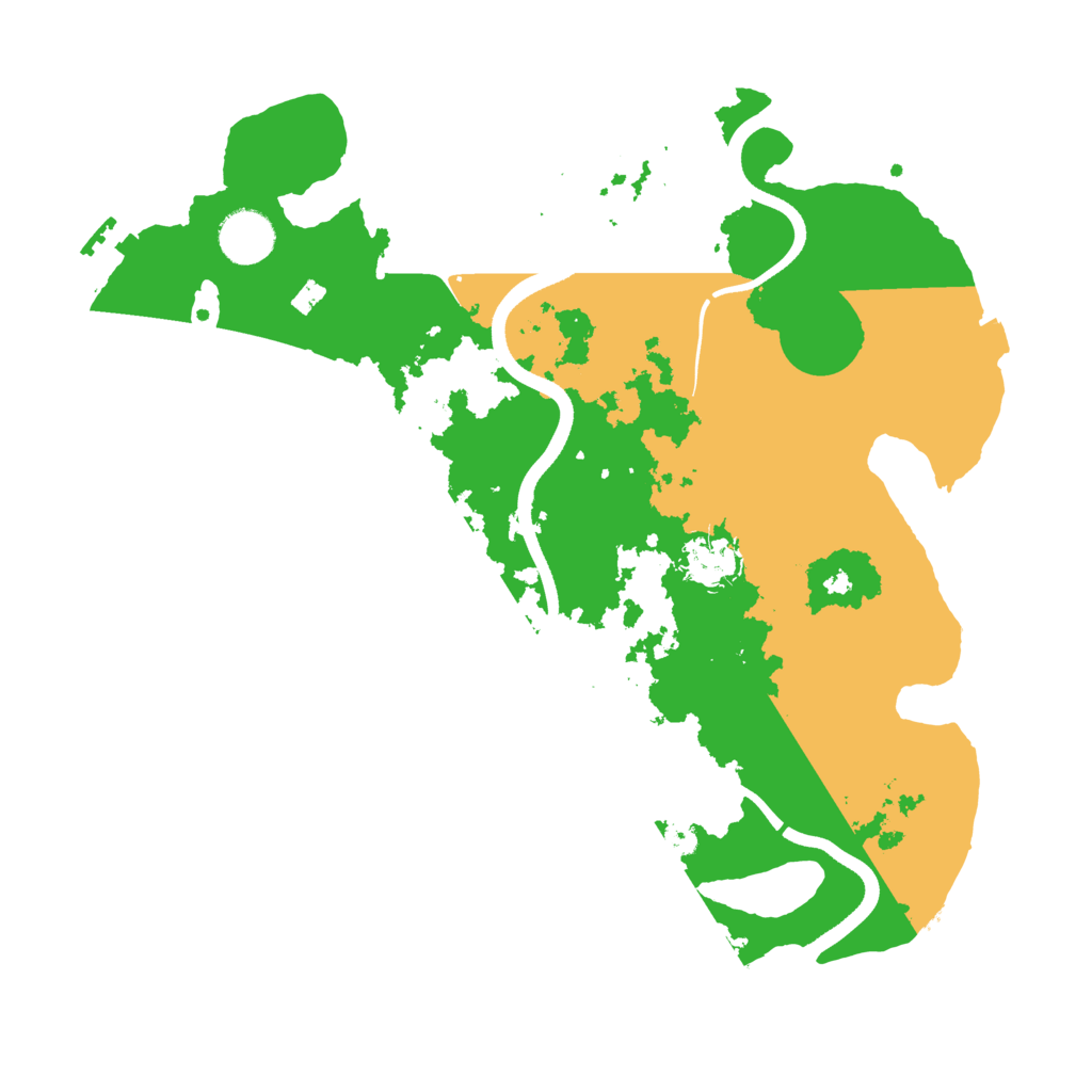 Biome Rust Map: Procedural Map, Size: 3500, Seed: 1034075486