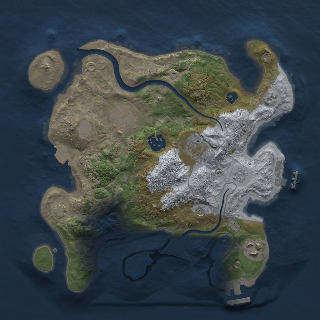 Rust Map: Procedural Map, Size: 2800, Seed: 275003487, 10 Monuments
