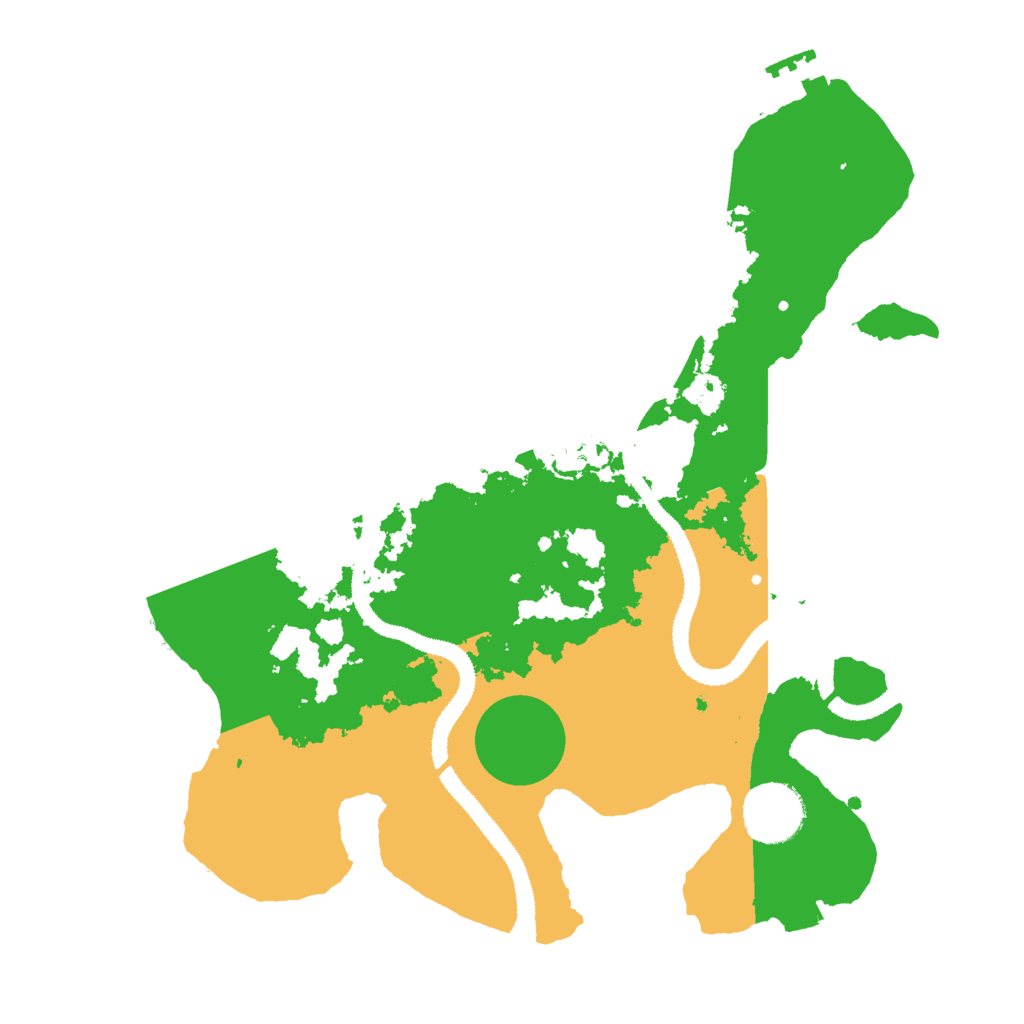 Biome Rust Map: Procedural Map, Size: 3000, Seed: 1667612282