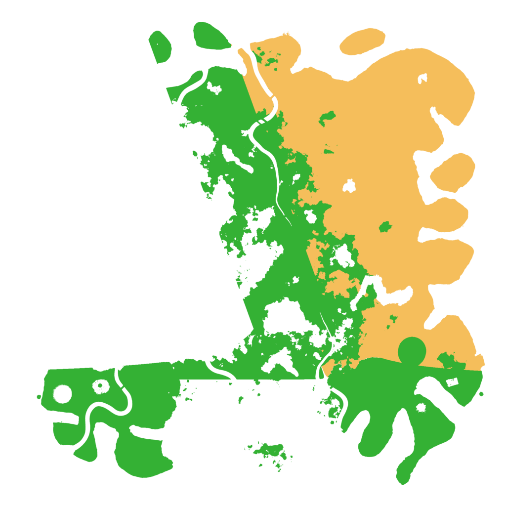 Biome Rust Map: Procedural Map, Size: 4800, Seed: 22383507