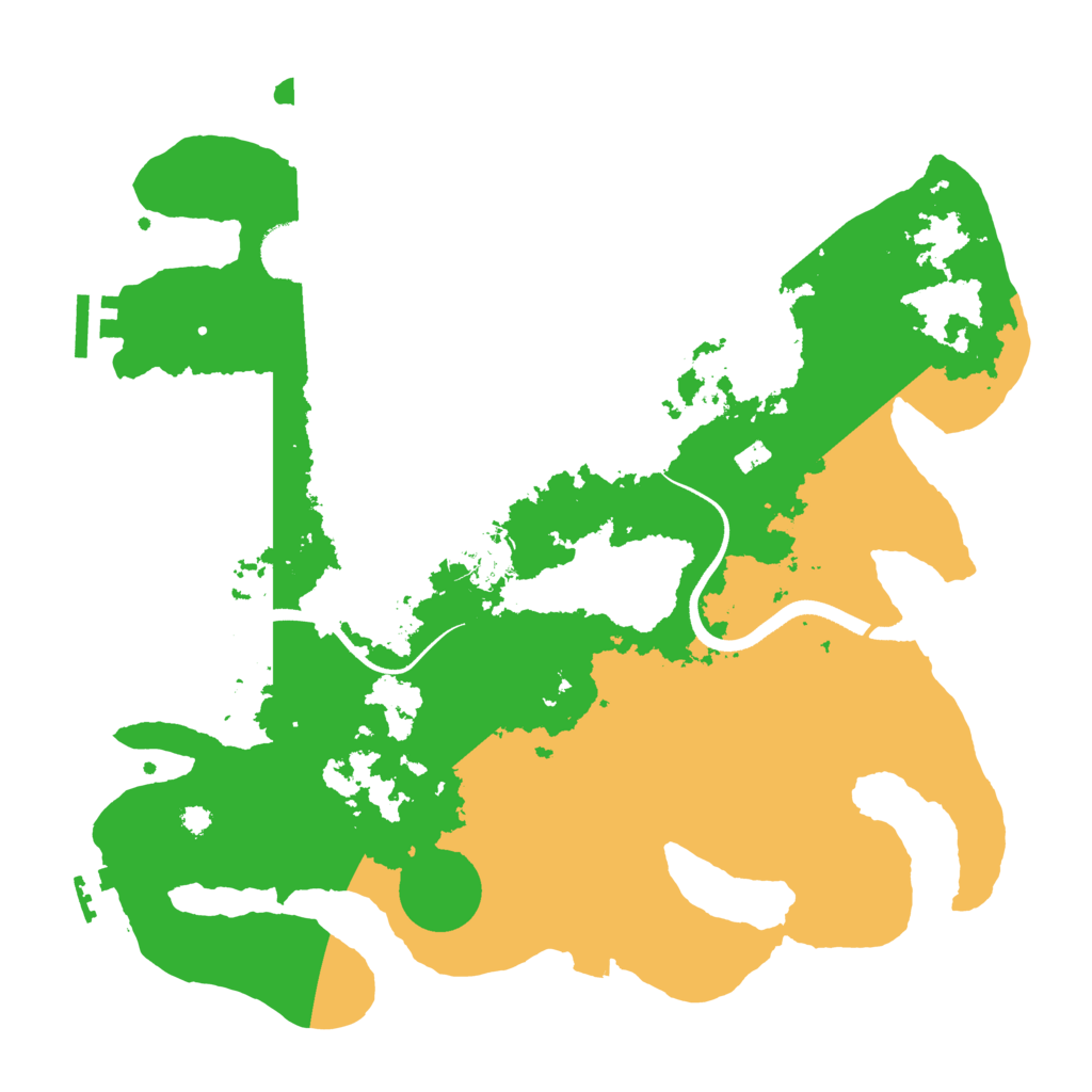 Biome Rust Map: Procedural Map, Size: 3500, Seed: 297128662