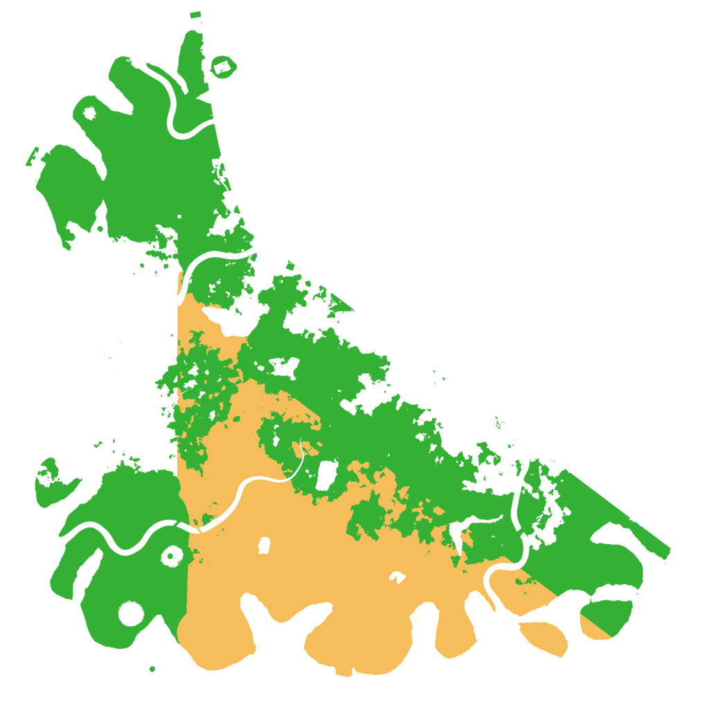 Biome Rust Map: Procedural Map, Size: 5000, Seed: 350490