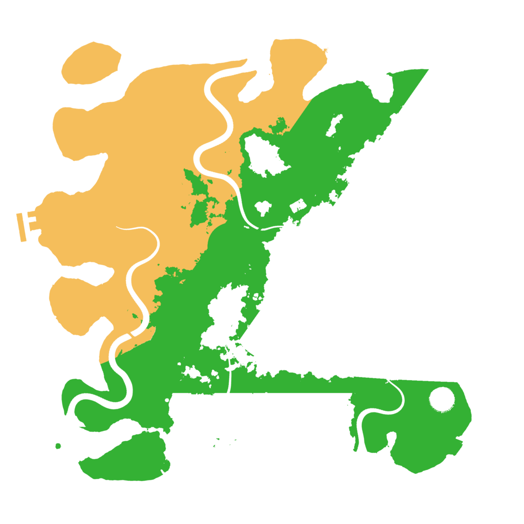 Biome Rust Map: Procedural Map, Size: 3700, Seed: 710548594