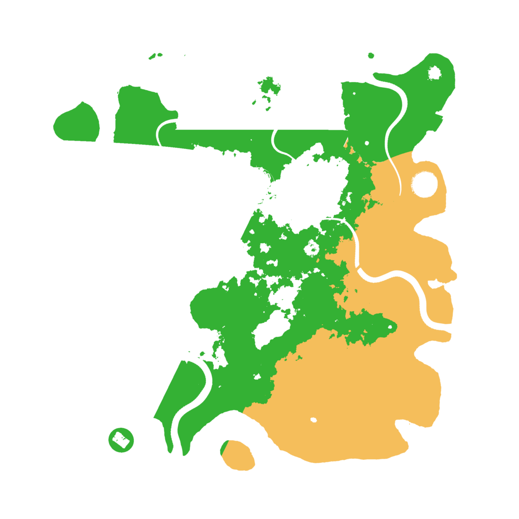 Biome Rust Map: Procedural Map, Size: 3500, Seed: 1670
