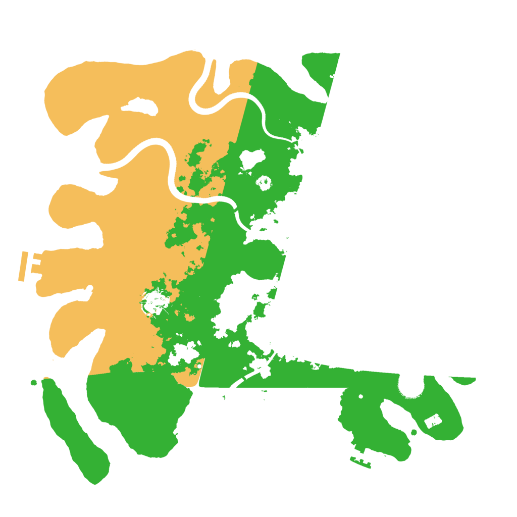 Biome Rust Map: Procedural Map, Size: 3500, Seed: 1842314288