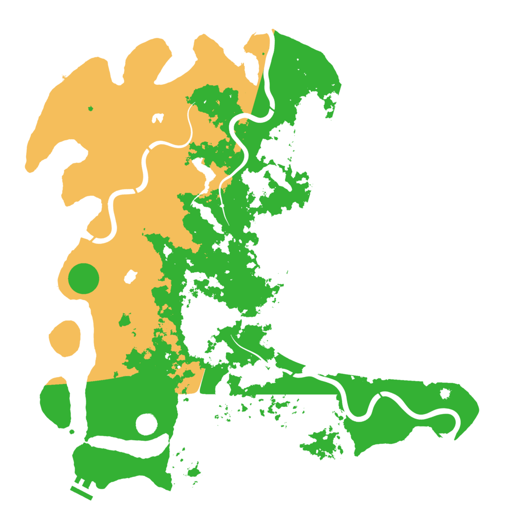 Biome Rust Map: Procedural Map, Size: 4500, Seed: 21119