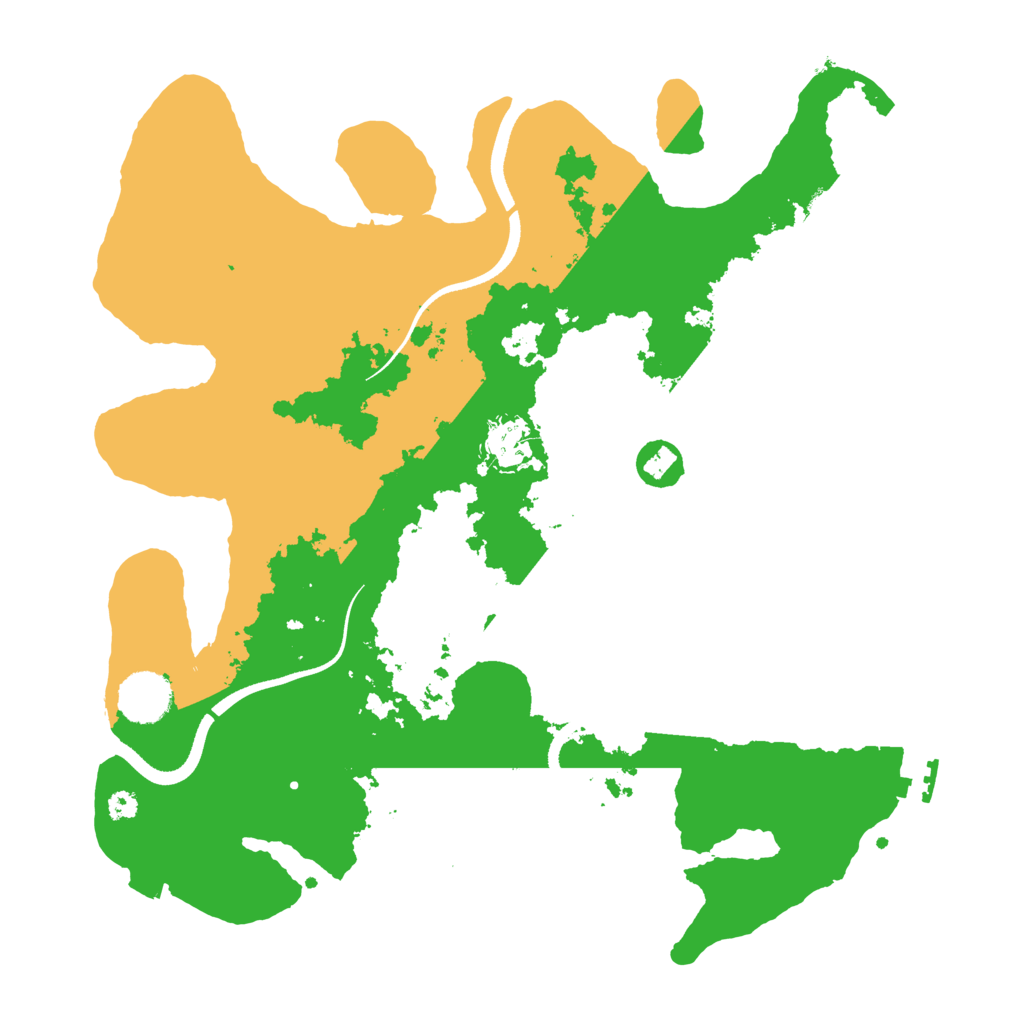 Biome Rust Map: Procedural Map, Size: 3500, Seed: 43238375