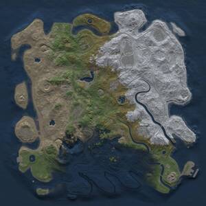 Thumbnail Rust Map: Procedural Map, Size: 4500, Seed: 1357412582, 17 Monuments