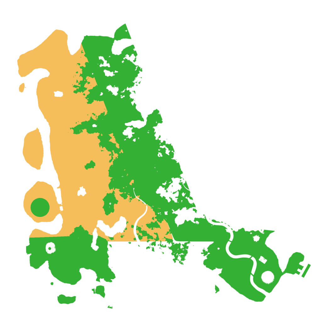 Biome Rust Map: Procedural Map, Size: 4500, Seed: 1357412582
