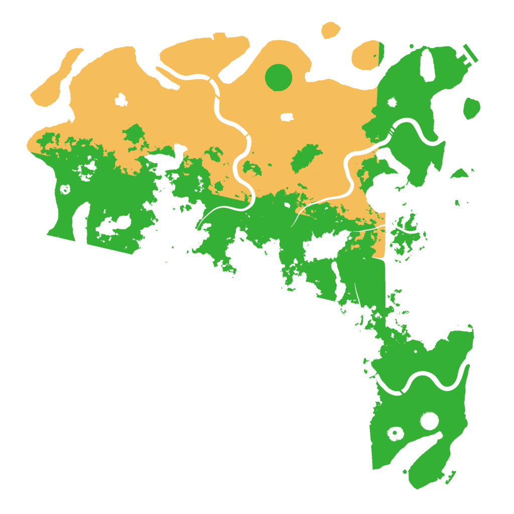 Biome Rust Map: Procedural Map, Size: 5000, Seed: 13579