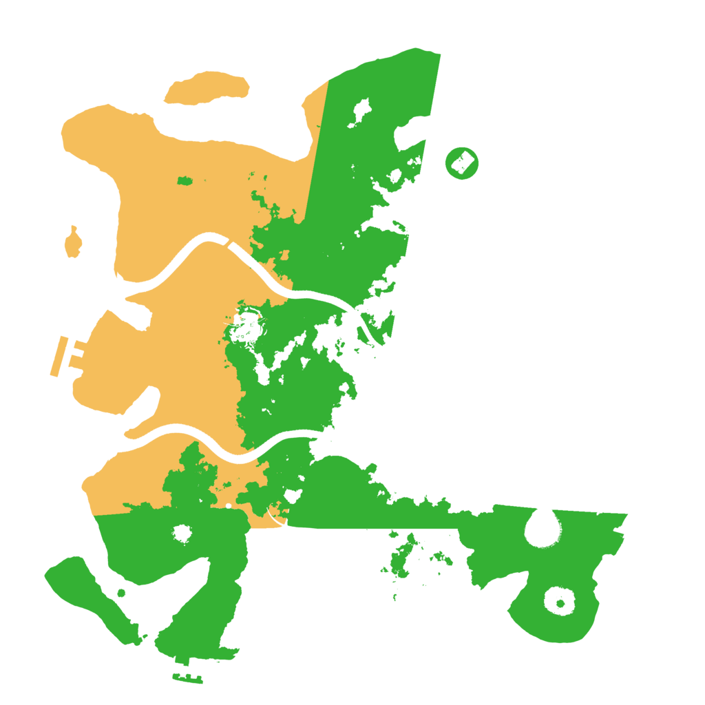 Biome Rust Map: Procedural Map, Size: 3500, Seed: 1781475730