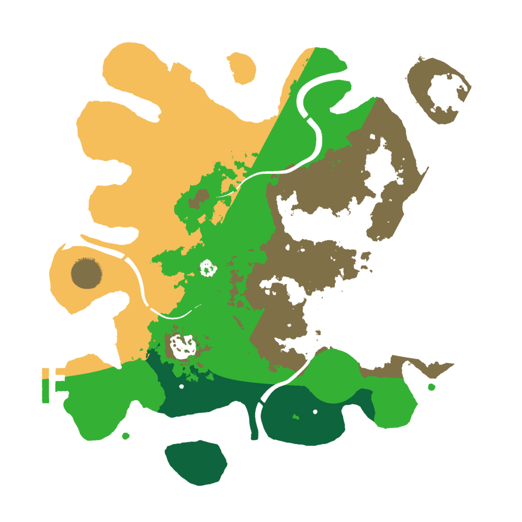 Biome Rust Map: Procedural Map, Size: 3000, Seed: 480887974