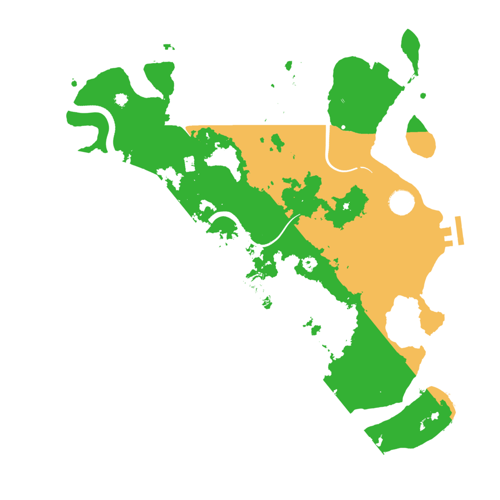 Biome Rust Map: Procedural Map, Size: 3500, Seed: 852457455