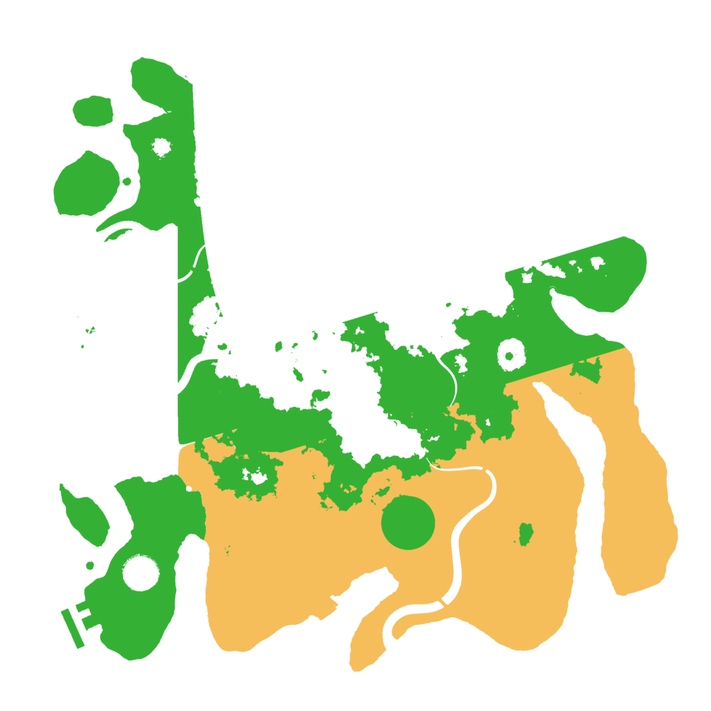 Biome Rust Map: Procedural Map, Size: 3500, Seed: 472700272