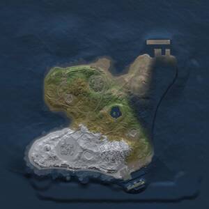 Thumbnail Rust Map: Procedural Map, Size: 1800, Seed: 34145, 6 Monuments