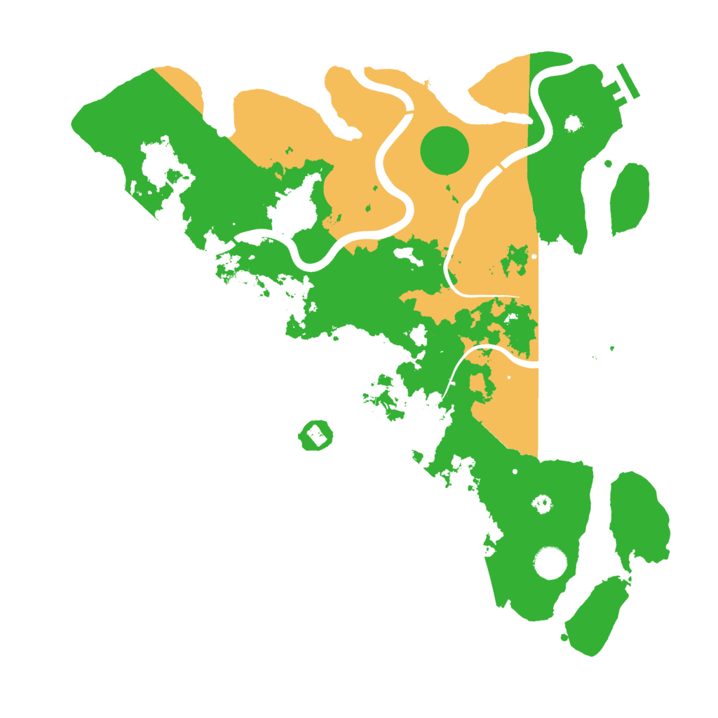 Biome Rust Map: Procedural Map, Size: 3900, Seed: 8248