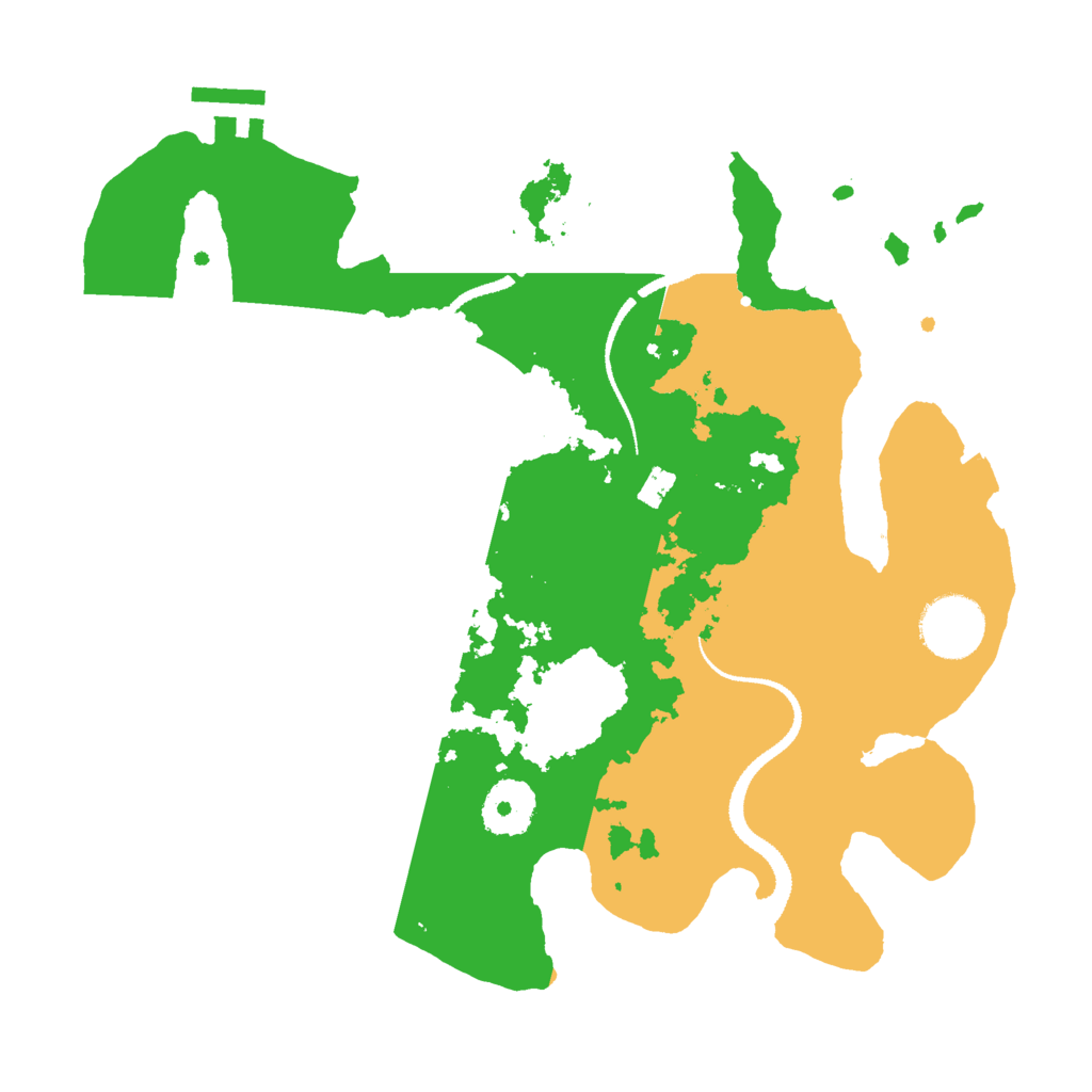 Biome Rust Map: Procedural Map, Size: 3000, Seed: 194077378