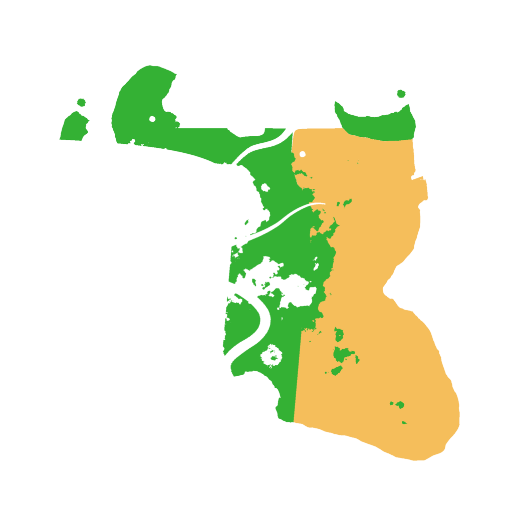 Biome Rust Map: Procedural Map, Size: 2500, Seed: 1882892321