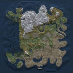 Thumbnail Rust Map: Procedural Map, Size: 3750, Seed: 190817452, 13 Monuments