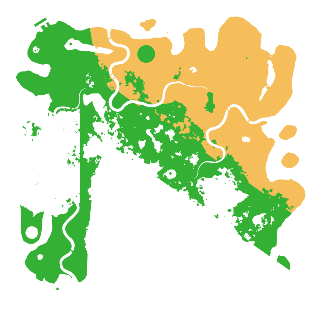 Biome Rust Map: Procedural Map, Size: 4800, Seed: 1261013219