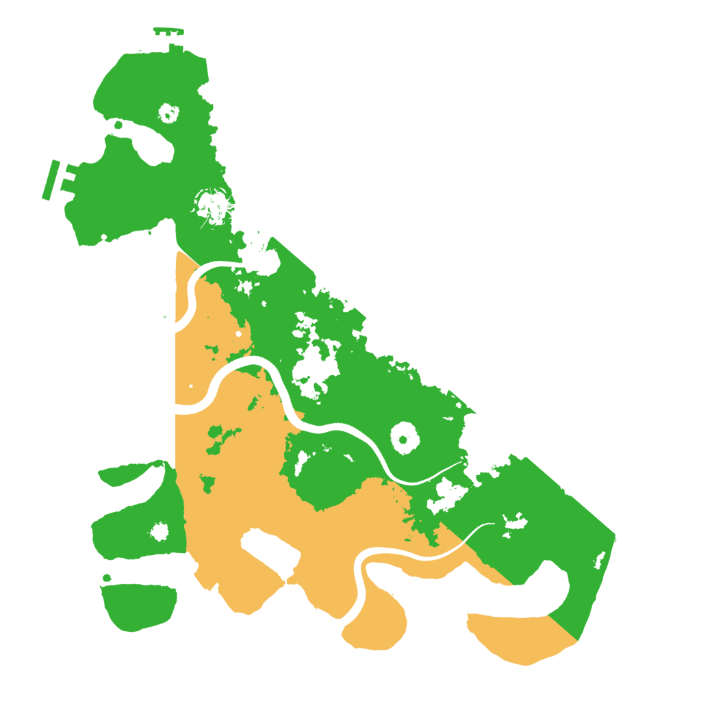 Biome Rust Map: Procedural Map, Size: 3500, Seed: 1223396821