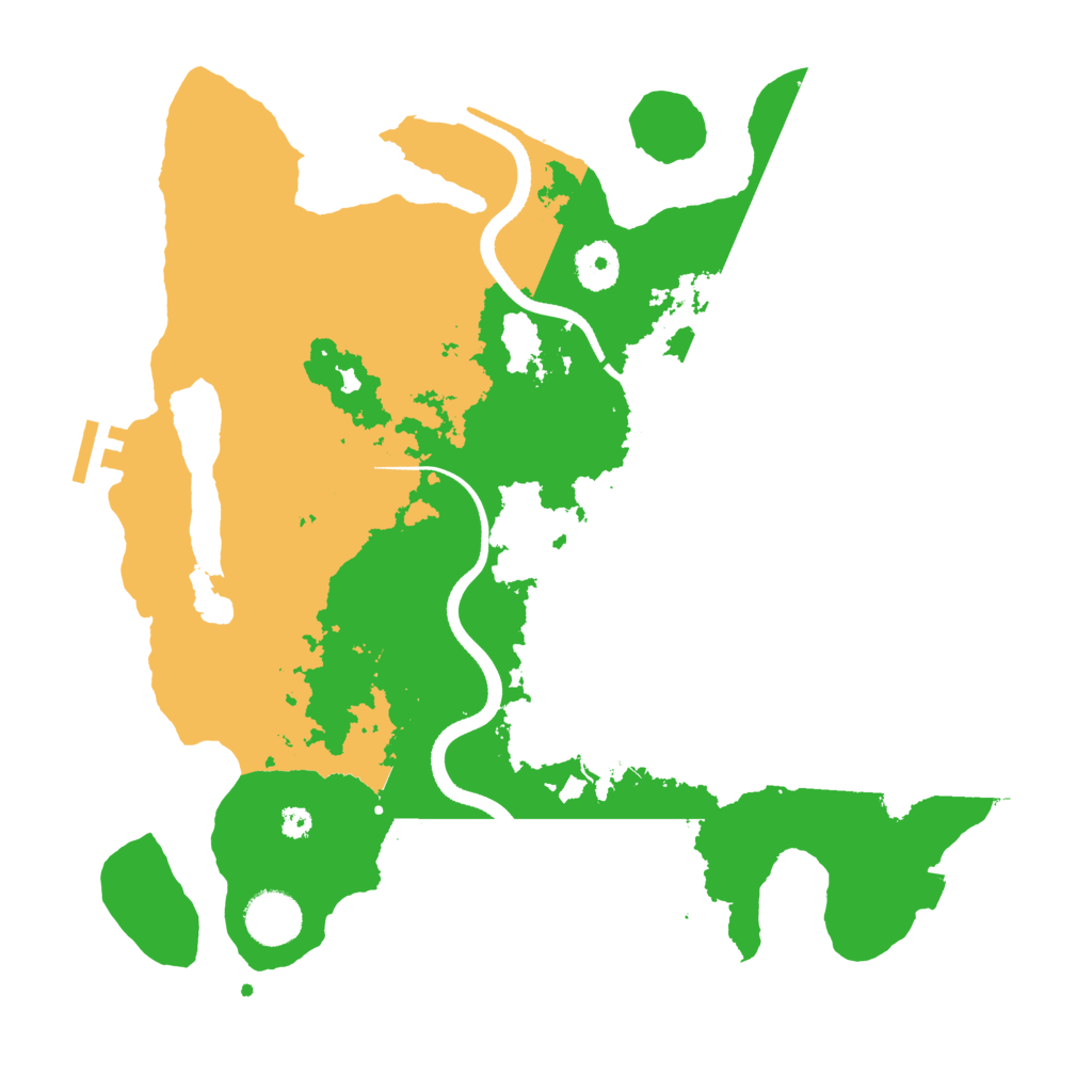 Biome Rust Map: Procedural Map, Size: 3500, Seed: 1144509202